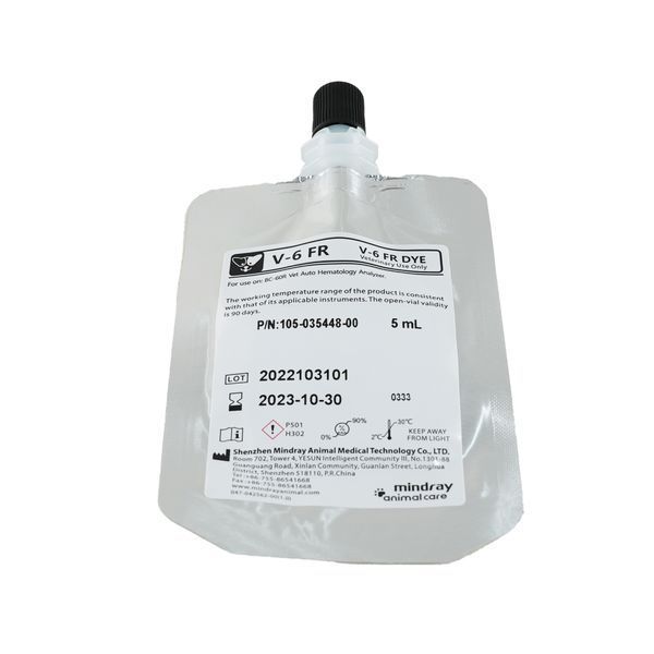 Комплект красителей Mindray V-6 Dye Pack для анализатора Mindray BC-60R Vet V-6 Dye Pack фото